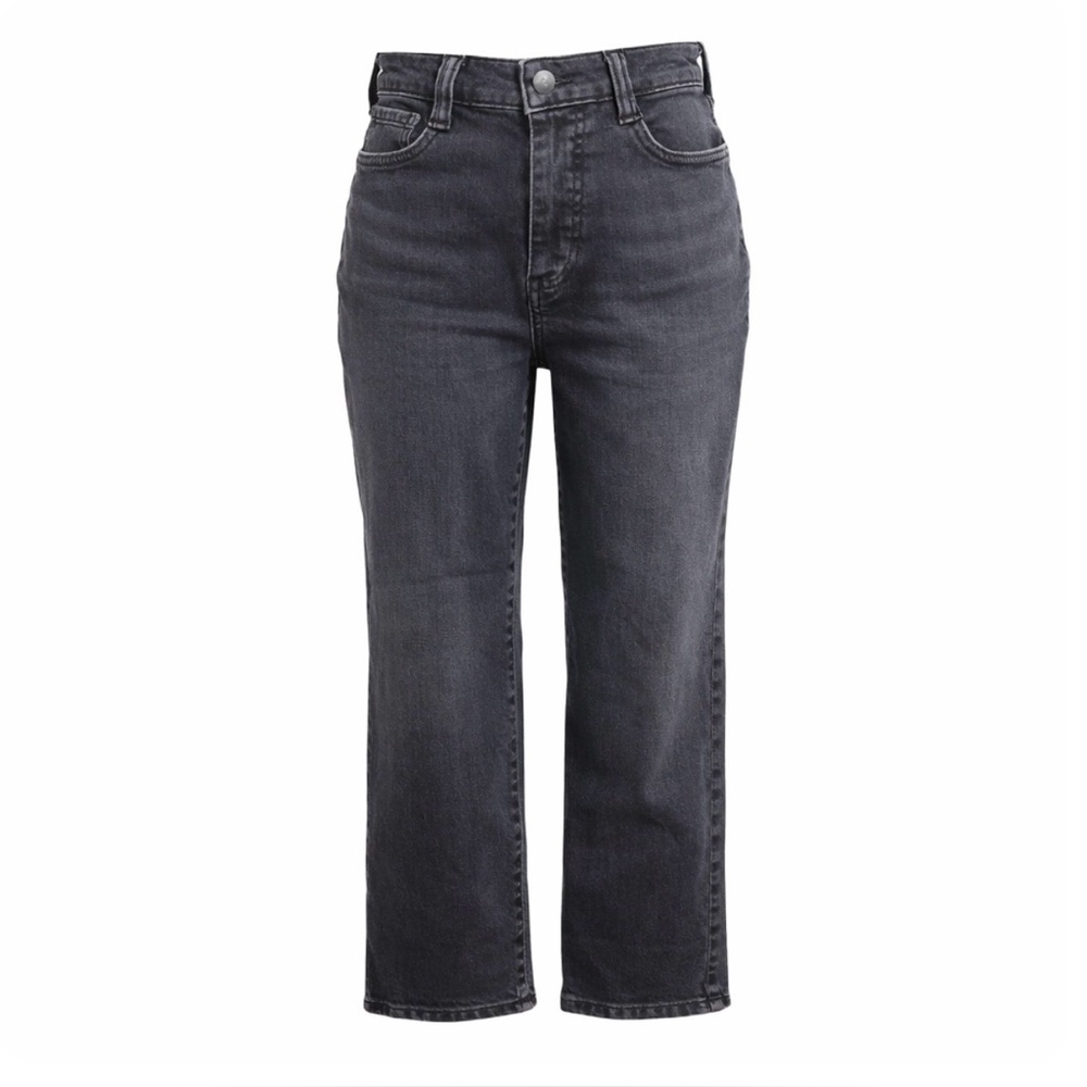 Pilcro Washed Black / Charcoal Gray Cropped Length Jeans Size 26 - Picture 2 of 16